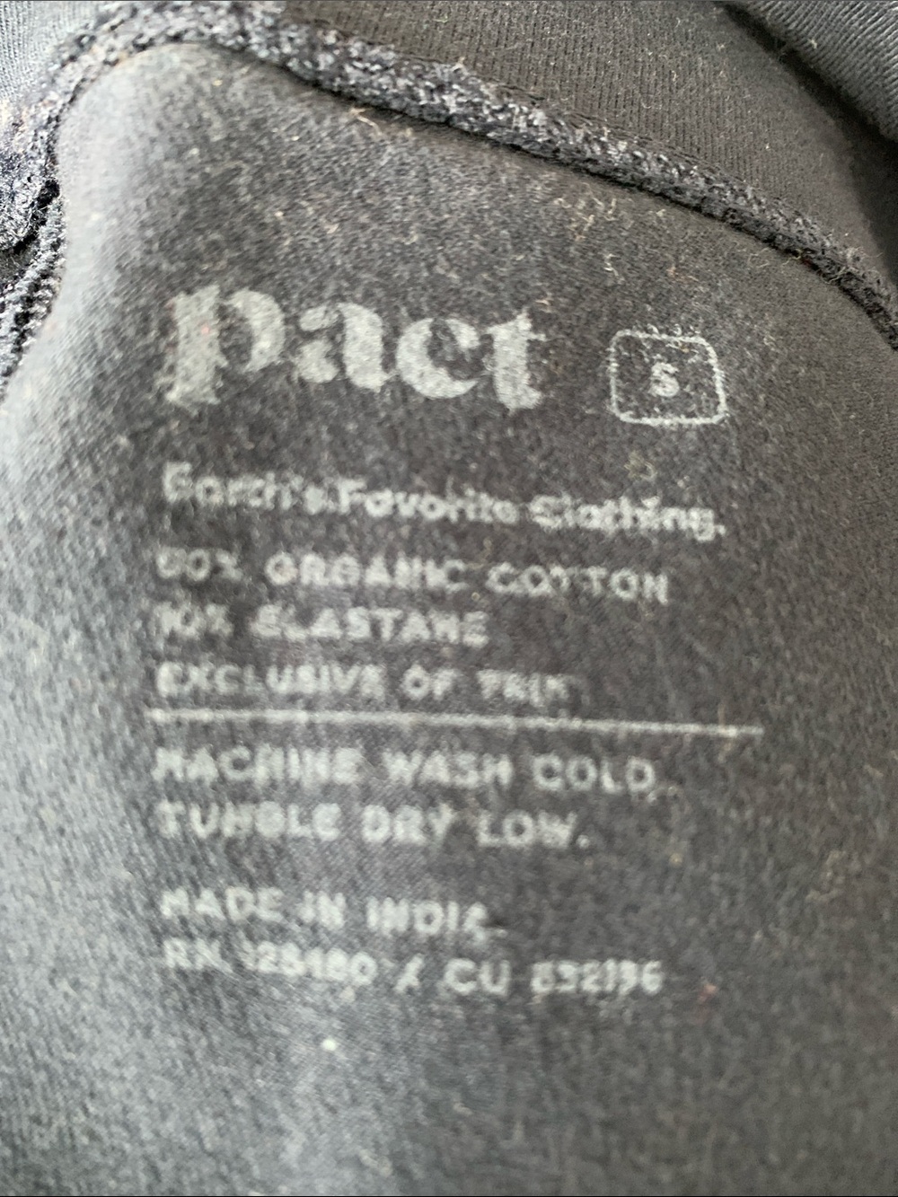Pact Organic Cotton-Navy Bootcut Pull-On Pants - Picture 4 of 4